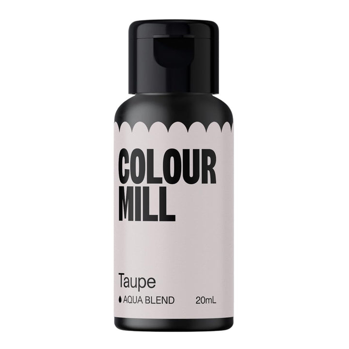 Colour Mill Aqua Blend Sage Lebensmittelfarbe Auf Wasserbasis - Lebensmittel Farbe Sehr Intensiv, Hoch Konzentriert, Vegan - 20 Ml Coloranti Alimentari Naty Shop Taupe 20 Ml