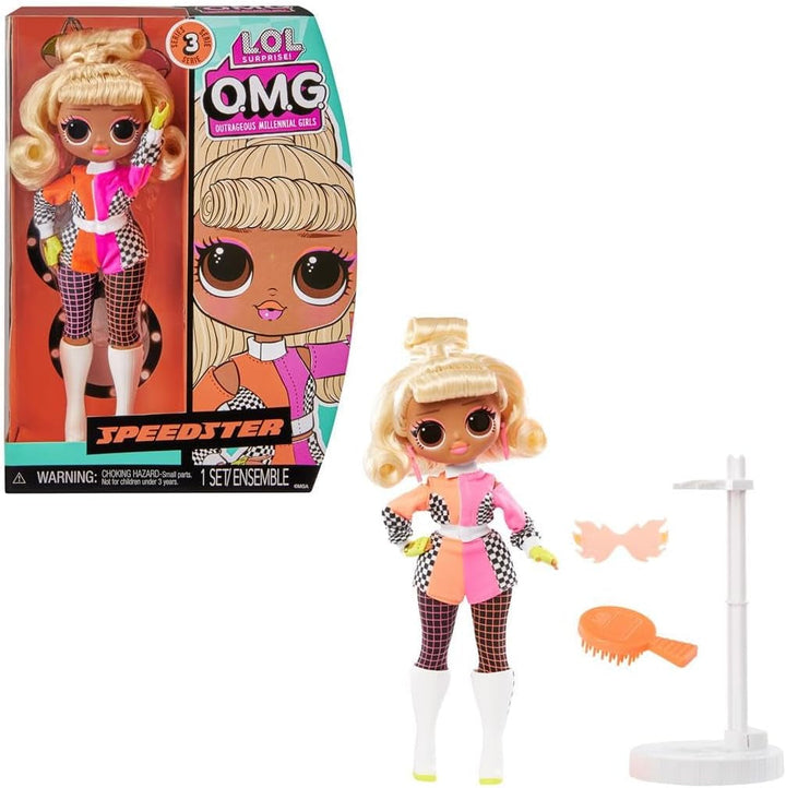 L.O.L. Surpriză! Păpușă de modă OMG - Swag - cu numeroase surprize, inclusiv modă schimbabilă și accesorii fabuloase - grozavă pentru copii de la 4 ani, roz Papusi Naty Shop Speedster Seria 3