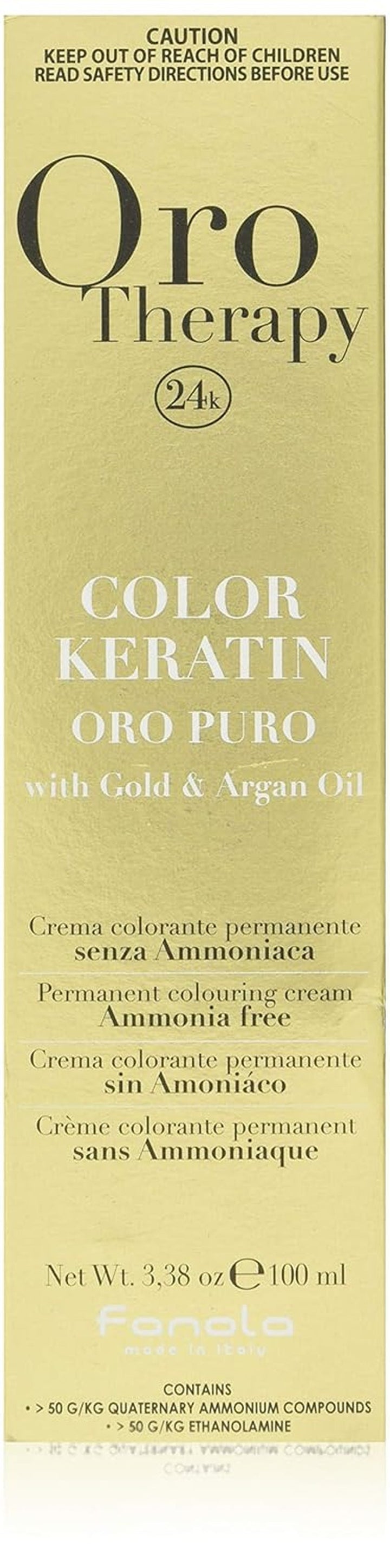 Fanola Oro Therapy Color Keratin 5.0 100ml Vopsea pentru par Naty Shop 10.13 Blond Platinum Bej Extra