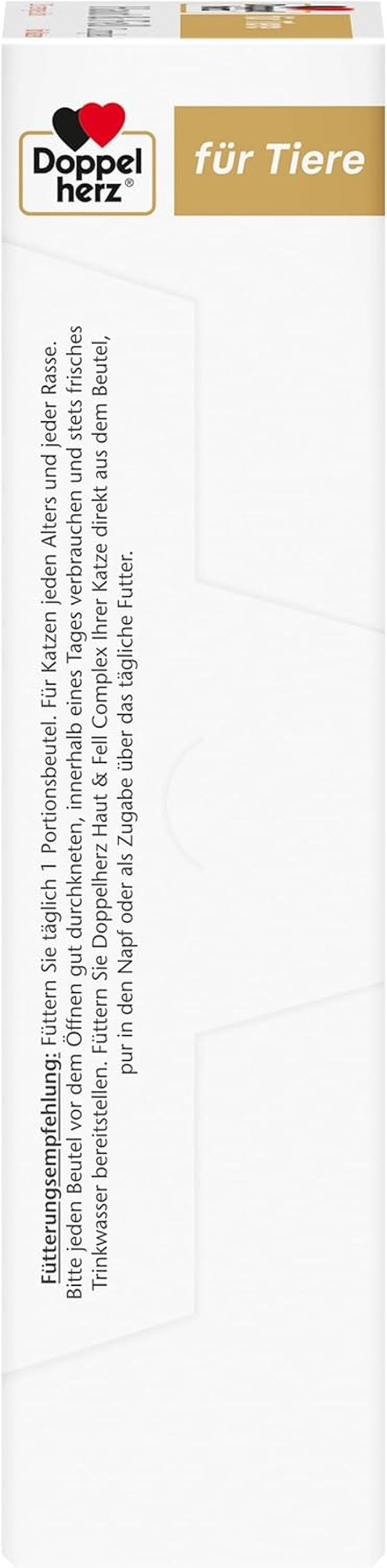 Double Heart Skin And Fur Complex pentru pisici - cu importanți acizi grași Omega-3 și Omega-6 - 25 linguri