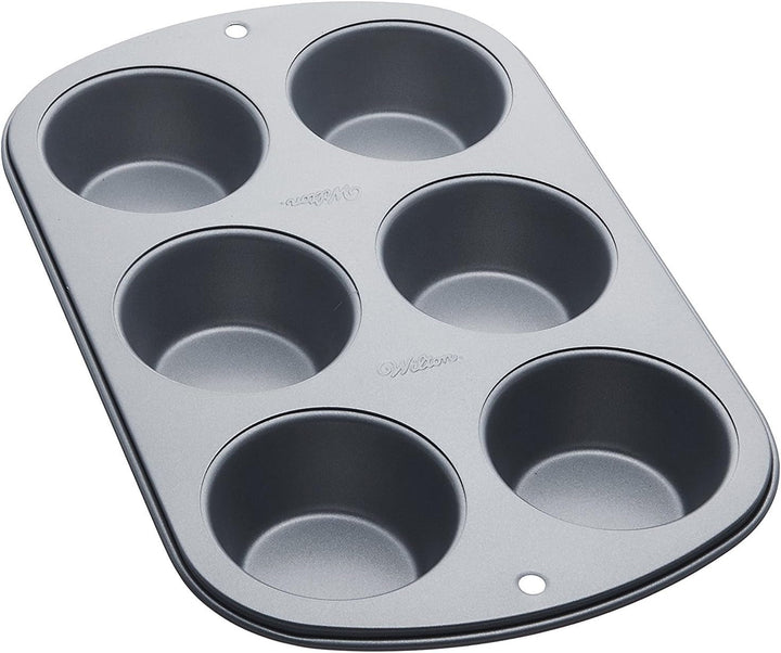 Wilton 24 Er Mini-Muffinbackform, Antihaftbeschichtet, Silber Matrite si tavi pentru copt Naty Shop Standard Cupcake 6 Hole