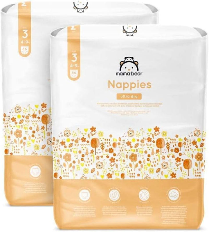 Scutece Mama Bear Ultra Dry, diverse marimi si cantitati Mama si Copilul Naty Shop 3 (4-9 Kg) Pachet lunar
