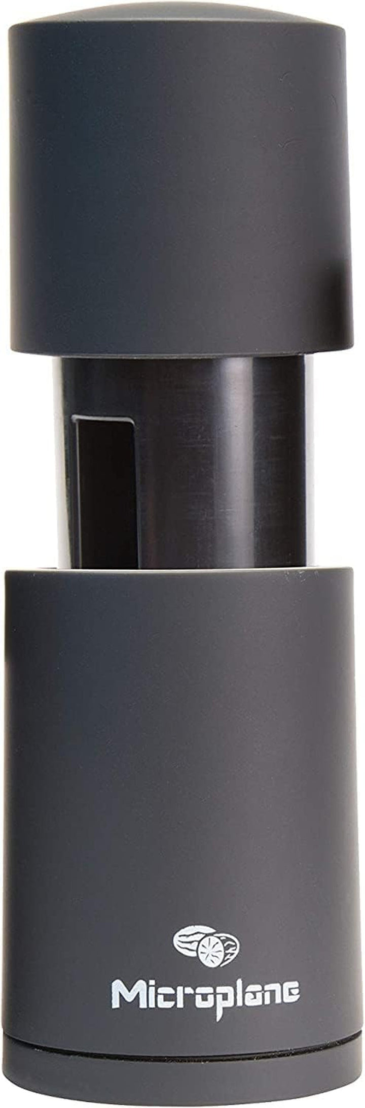 Microplane Spice Grinder negru pentru nucșoară, scorțișoară, boabe Tonka, piper lung și alte condimente uscate Rasnite si Feliatoare Naty Shop