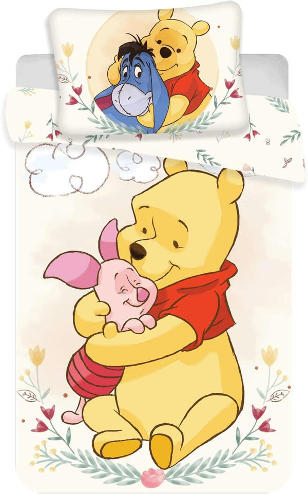 Lenjerie de pat pentru copii, ursuletul Winnie si prietenii sai, 100% bumbac Lenjerie de pat - copii Naty Shop Default Title