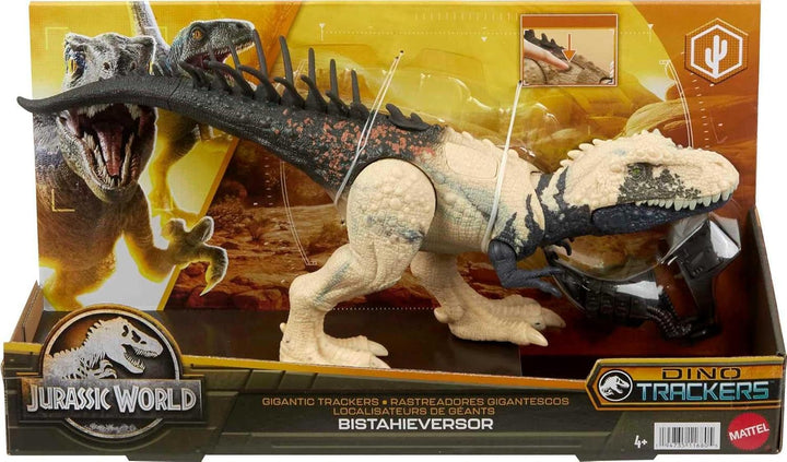 Jucărie dinozaur Jurassic World, Bistahieversor Gigantic Trackers Specii mari Figura de acțiune cu mișcare de atac și echipament de urmărire, distracție digitală, HLP27 Papusi Naty Shop