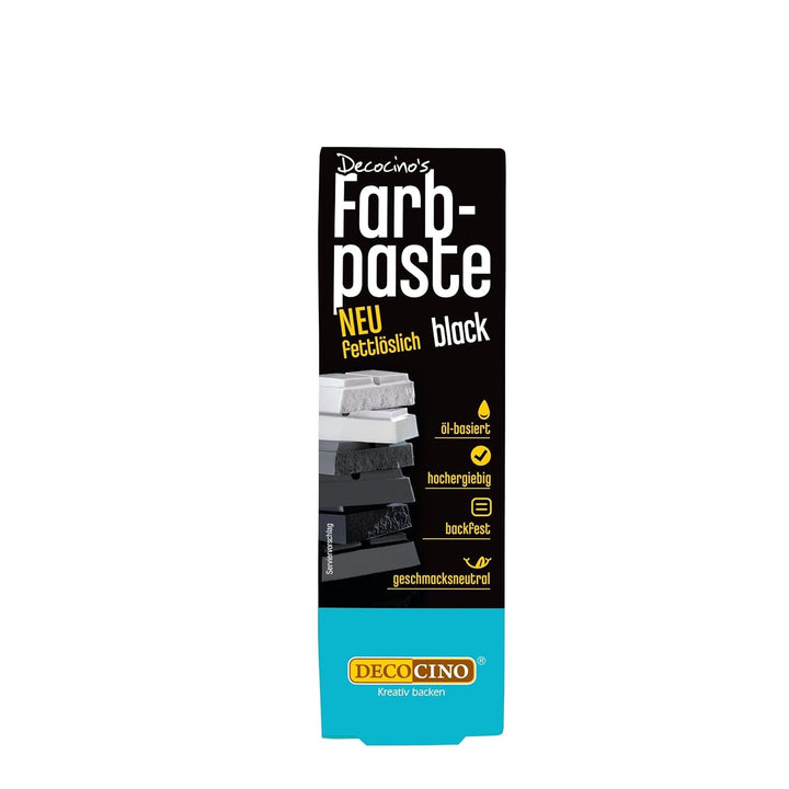 DECOCINO Fettlösliche Farbpaste Grün - 15 G - Öl-Basierte Lebensmittelfarbe, Ideal Zum Einfärben Von Schokolade, Buttercreme, Fondant Oder Kuchenteig Coloranti Alimentari Naty Shop Schwarz 15 G (1Er Pack)