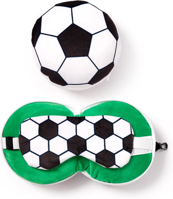 Pernă de călătorie cu mască Relaxeazzz - Fotbal Perne calatorie Naty Shop Titlu implicit