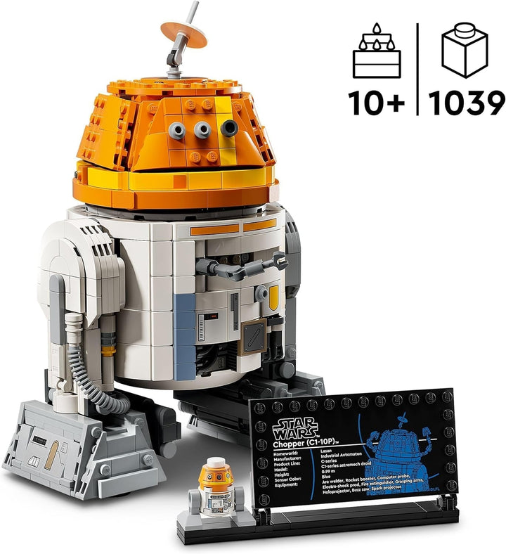 Figura LEGO Star Wars 75416 Ahsoka Astromech Droid Chopper (C1-10P) - jucărie cu cap mobil, brațe detașabile și roată centrală - cadou pentru fanii Ahsoka, băieți și fete de peste 10 ani Seturi de constructie Besuche den LEGO-Store