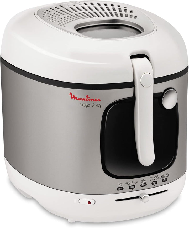 Friteuză AM4800 Mega 2Kg, friteuză cu ulei, filtru miros, 1800 W Electrocasnice Naty Shop Default Title