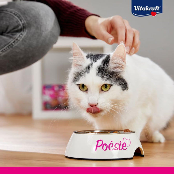 Vitakraft Poésie Délice, Country Selection, hrană umedă pentru pisici, jeleu de hrană umedă pentru pisici, cu pui, cu vită (1 pachet de 6X 85G)