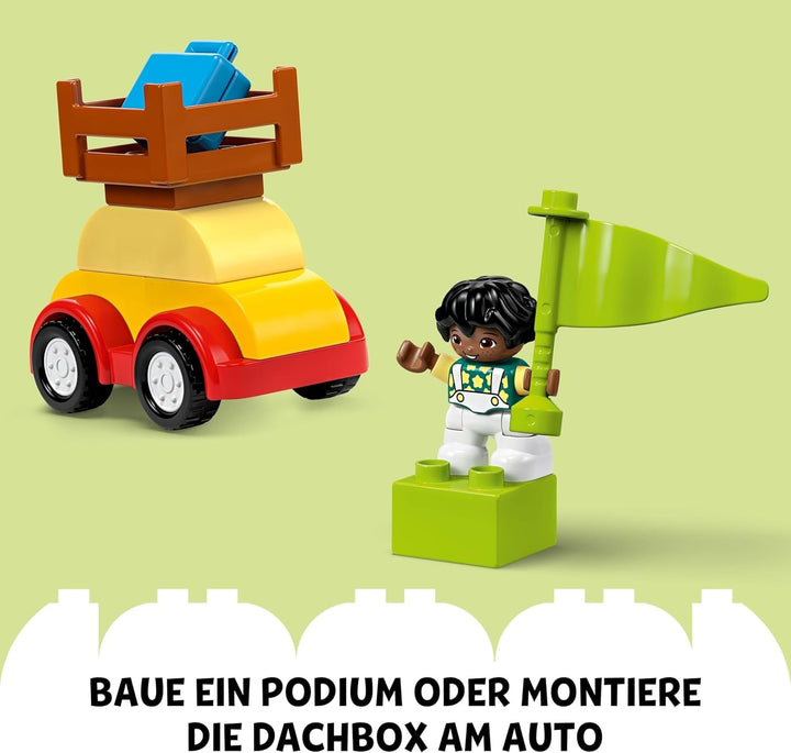 LEGO DUPLO Classic Brick Box Cars And Trucks, set de joacă cu vehicule pentru copii de la 1,5 ani, jucărie de învățare creativă, jucărie pentru mașini și set de mașini de curse 10439 Seturi de constructie Besuche den LEGO-Store