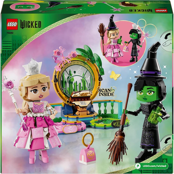 Păpuși LEGO Wicked Elphaba și Glinda - jucărie cu figurine de colecție ale vrăjitoarelor din Oz - cadou creativ pentru fete peste 10 ani și fani ai filmului - 75682 Seturi de constructie Besuche den LEGO-Store