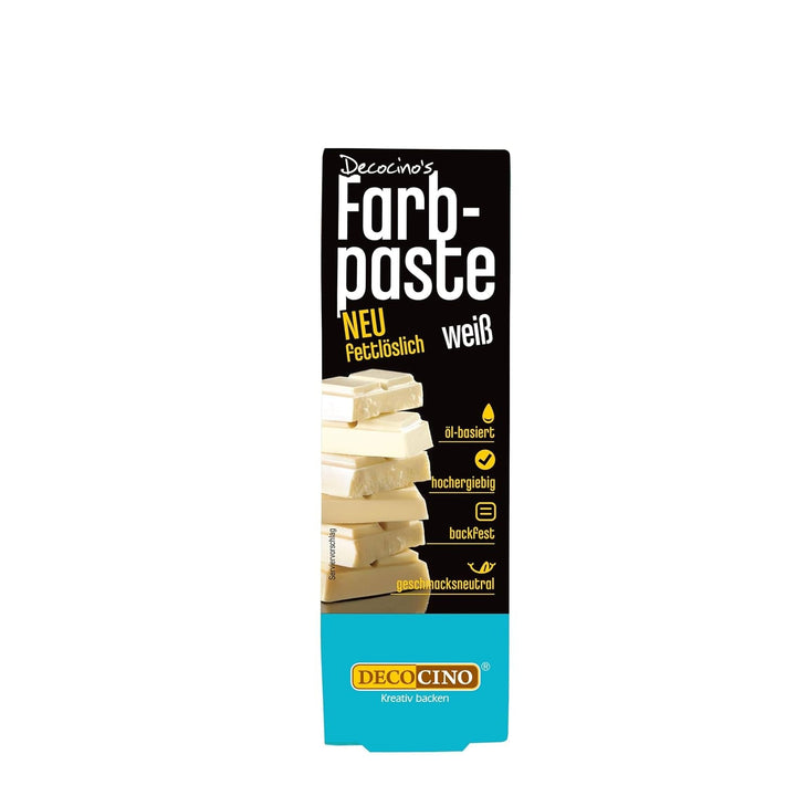 DECOCINO Fettlösliche Farbpaste Grün - 15 G - Öl-Basierte Lebensmittelfarbe, Ideal Zum Einfärben Von Schokolade, Buttercreme, Fondant Oder Kuchenteig Coloranti Alimentari Naty Shop Weiß 15 G (1Er Pack)