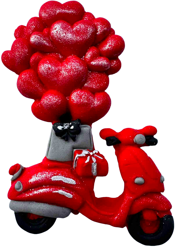 Decoratiune comestibila, Scuterul Iubirii Decoratiuni din Pasta de Zahar Nati Shop