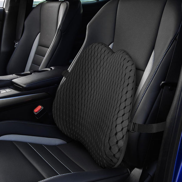 Livtribe Back Cushion, Memory Foam Lumbar Cushion Car, Ergonomic Lumbar Support Cushion pentru scaun de birou, scaun auto, scaun cu rotile (negru) Perne lombare Naty Shop Negru