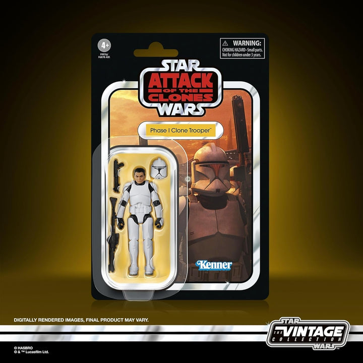 Star Wars Vintage Collection Phase I Clone Trooper Action Figure (9.5 cm) Star Wars: Atacul clonelor Action figures Naty Shop