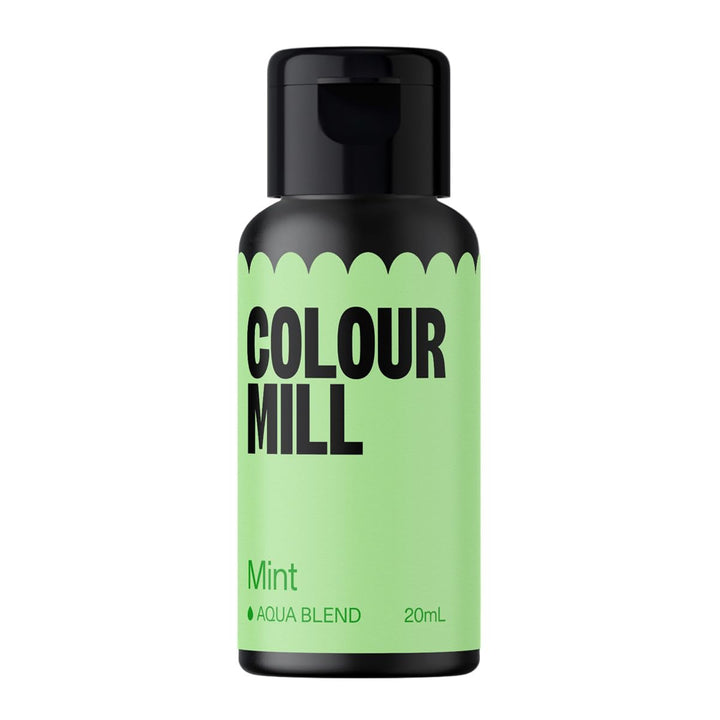 Colour Mill Aqua Blend Sage Lebensmittelfarbe Auf Wasserbasis - Lebensmittel Farbe Sehr Intensiv, Hoch Konzentriert, Vegan - 20 Ml Coloranti Alimentari Naty Shop Mint 20 Ml (1Er Pack)