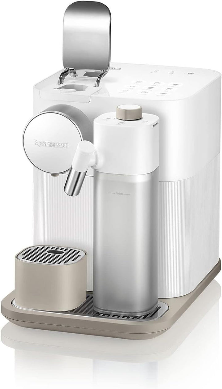 Nespresso De'Longhi EN640.W Gran Lattissima Mașină de cafea cu capsule cu sistem automat de lapte, presiune de 19 bar, 1400W, alb Espressoare Besuche den Nespresso-Store