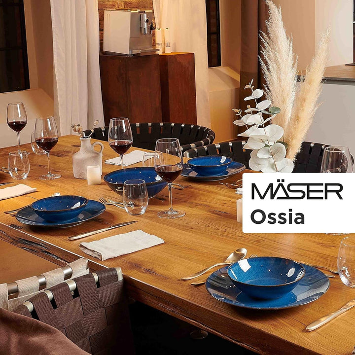 MÄSER Frühstücksset, Keramik OSSIA, Königsblau Seturi vesela masa Naty Shop