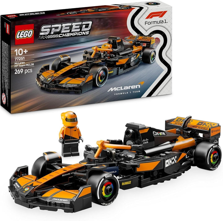 LEGO Speed Champions Mercedes-Amg F1 W15 Race Car - Jucărie cu minifigurină Formula 1 - Model de mașină de colecționat și construit - Cadou pentru băieți și fete 10+ sau fani adulți 77244 Seturi de constructie Besuche den LEGO-Store Mașină de curse Mclaren F1 Team Mcl38 77251