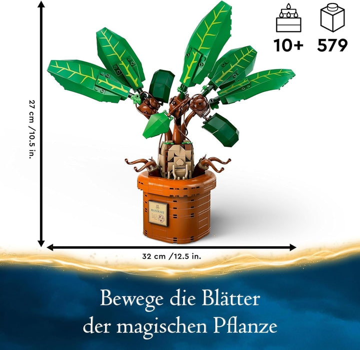 LEGO Harry Potter Magic Potion Plant: Mandrake, jucărie plantă cu ghiveci, cadou magic pentru fete, băieți și toți fanii, set de joacă pentru copii imaginativi, decorațiuni interioare 76433 Seturi de constructie Besuche den LEGO-Store