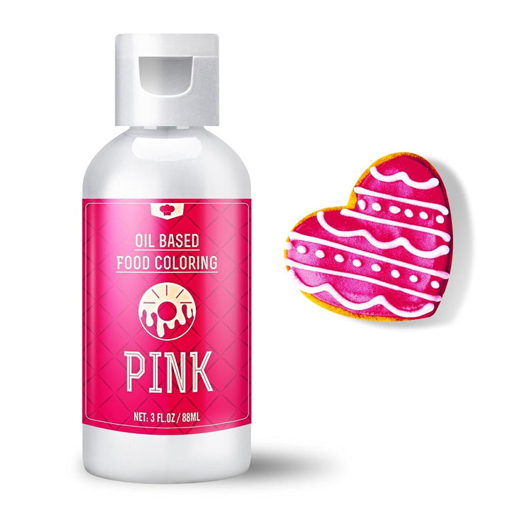 Colorant alimentar liposolubil, pe bază de ulei, 88 ml Coloranti Alimentari Naty Shop Roz