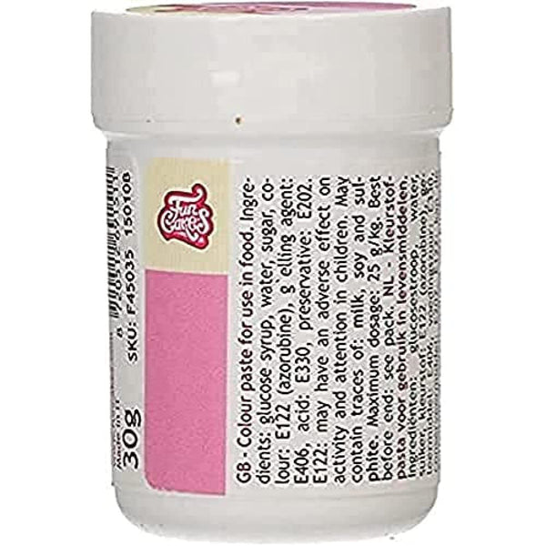 Funcakes Pastenfarbe Pink; Konzentrierte Lebensmittelfarbe Für Teig, Sahne, Fondant, Marzipan, Teig, Modellier- Und Blütenpaste. Halal Und Koscher. 30 G Coloranti Alimentari Naty Shop 30 G (1Er Pack)