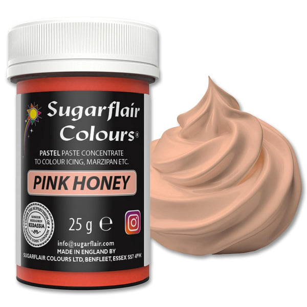 Sugarflair Lebensmittelfarbe Pasta Pastel Pinkes Honig, Pasta Lebensmittel Farbe Für Fondant Und Marzipan, Spectral Concentrated Paste Colours - 25G Coloranti Alimentari Naty Shop Default Title