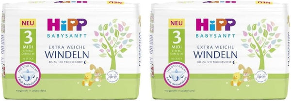 Scutece Midi 3 Single (Pachet de 2) Mama si Copilul Naty Shop