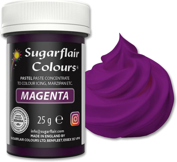 Sugarflair colorant alimentara pasta pentru fondant si martipan, Pastel Magenta, 25 grame Coloranti Alimentari Naty Shop Default Title