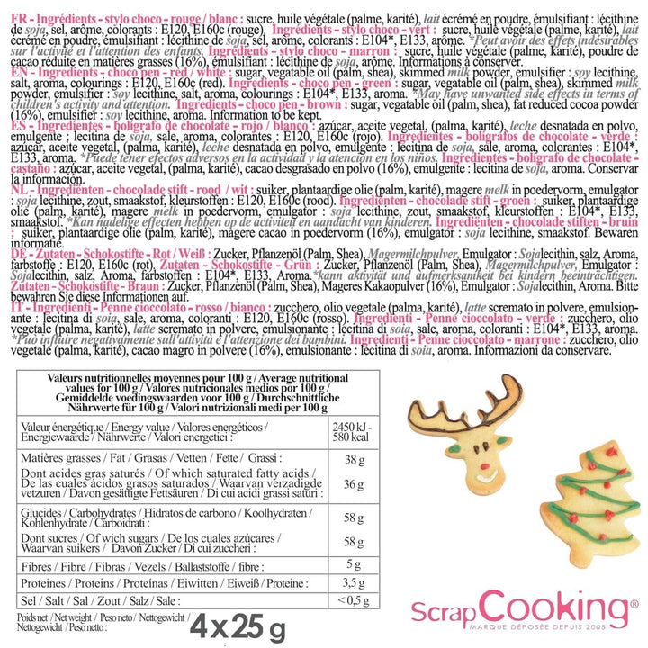 Scrapcooking, set 4 coloranti alimentari, tub de plastic Coloranti Alimentari Naty Shop