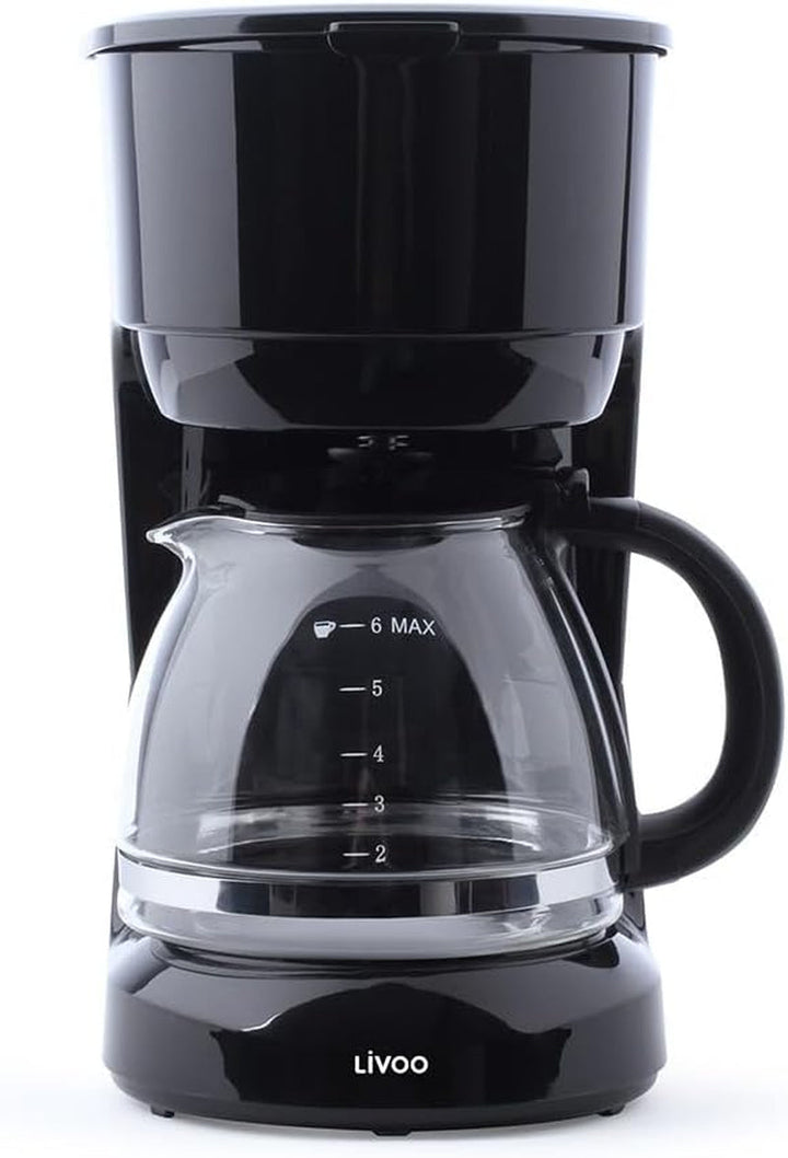 Espressor cu filtru pentru 6 cești, 600 W, negru - DOD183N