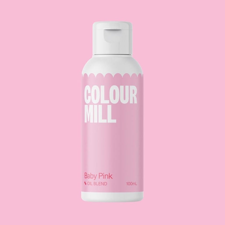 Colour Mill Oil Blend Baby Pink Lebensmittelfarbe Auf Ölbasis - Lebensmittelfarben Für Schokolade, Fondant, Cupcakes, Kuchen, Backen, Macaron - Food Coloring Für Tortendeko - 100Ml Coloranti Alimentari Naty Shop