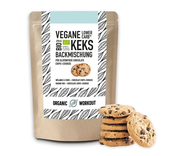 Mix pentru biscuiți de ciocolată vegani, fara zahar adaugat, cu faina de migdale Bucatarie Naty Shop 270 grame Ciocolata
