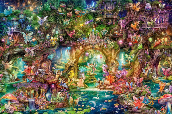 Ravensburger Puzzle 12000810 - Lumea ascunsă a zânelor - puzzle jigsaw de 4000 de piese pentru adulți cu vârsta de peste 14 ani Puzzle Naty Shop Titlu implicit