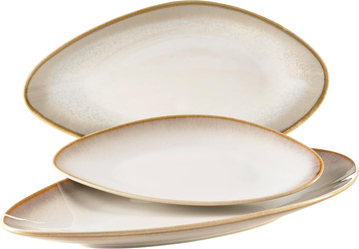 MÄSER 931991, La Sinfonia, Serviciu de masă modern pentru 4 persoane, 16 piese, design vintage Seturi vesela masa Naty Shop Beige Platouri pentru servit