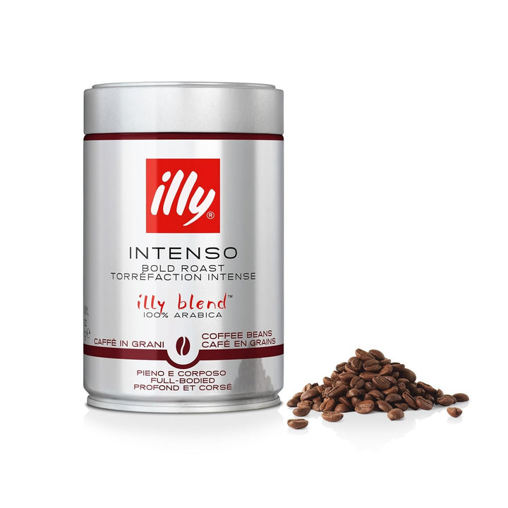 Cafea Illy, boabe de cafea Classico, prăjire clasică Cafea Naty Shop 250 grame Intenso