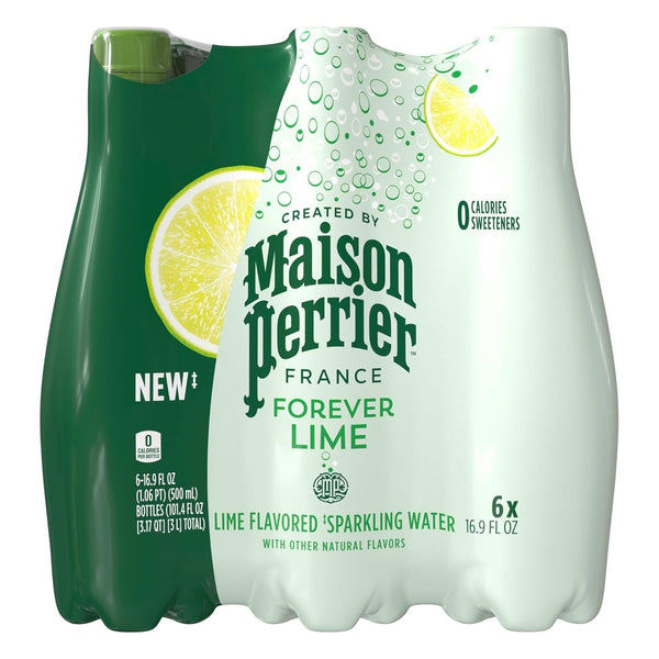 Forever Lime Flavored Sparkling Water, 16.9 Fl Oz Plastic Water Bottles, 6 Count 101.406 Fl Oz Apa USA Naty Shop Lime 16.9 Fl Oz (Pack Of 6)