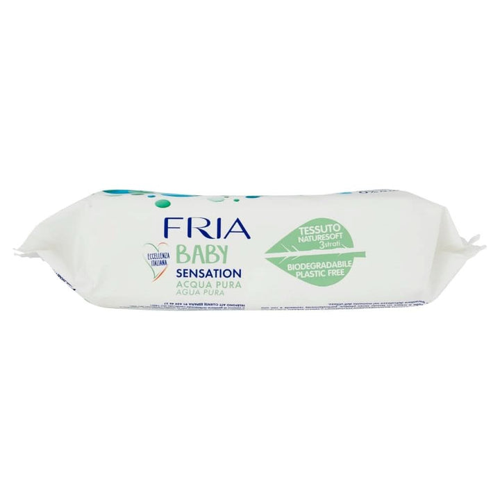 Servetele pentru schimbarea scutecelor Baby Sensation cu apa pura, formula cu apa purificata 98% cu efect de curatare a pielii, testate dermatologic, pachet economic Servetele Umede Bebelusi Naty Shop