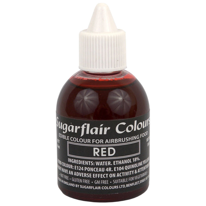 Sugarflair Airbrush pentru aerograf (airbrush), 60 ml Coloranti Alimentari Naty Shop Rot