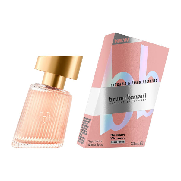 Bruno Banani Radiant Woman Eau De Parfum, un parfum radiant cu note fructate strălucitoare și o notă de chihlimbar, 30 ml