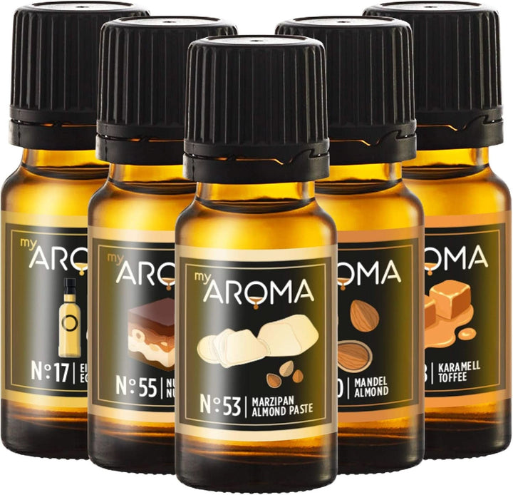 Myaroma | Set: Forest & Meadow - Aromă naturală pură cu aromă de fructe și aromă de fructe (5 x 10 ml) | Fără zahăr și neîndulcit Indulcitori Naty Shop Meșter brutar