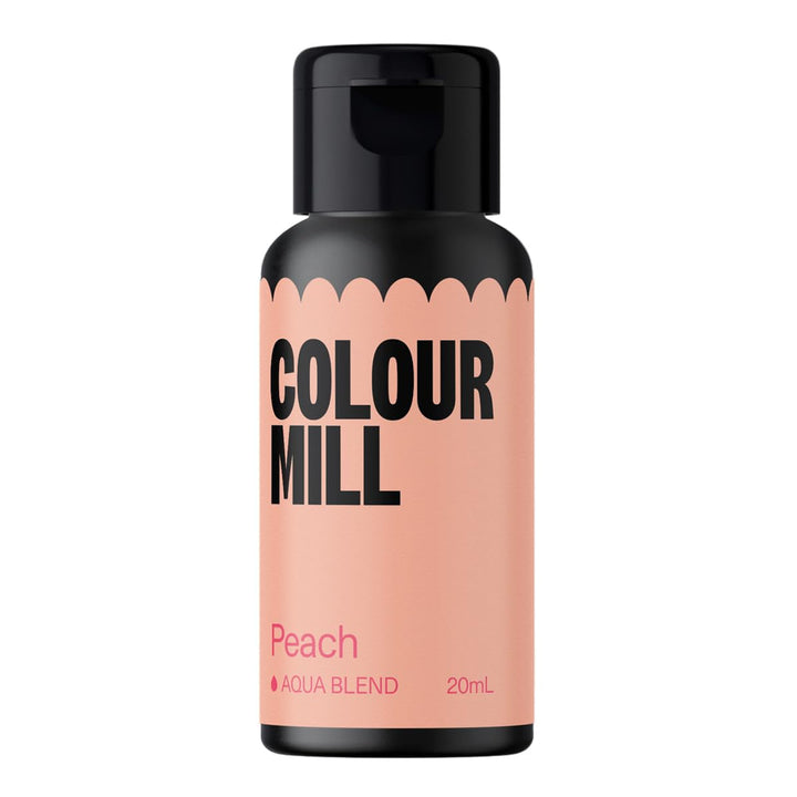 Colour Mill Aqua Blend Sage Lebensmittelfarbe Auf Wasserbasis - Lebensmittel Farbe Sehr Intensiv, Hoch Konzentriert, Vegan - 20 Ml Coloranti Alimentari Naty Shop Pfirsich 20 Ml