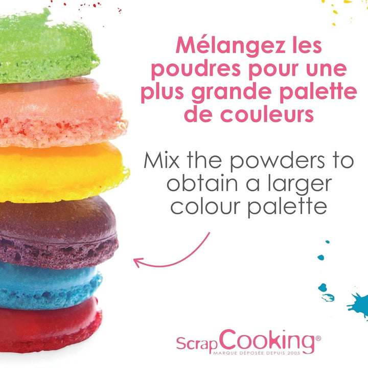 ScrapCooking, Set 3 coloranti alimentari pudra - rosu, galben, albastru, 3 x 5 grame Naty Shop