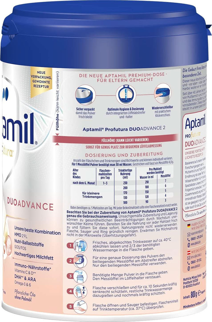 Aptamil Profutura, Lapte praf pentru bebelusi, fara ulei de palmier - 800 grame Mama si Copilul Naty Shop