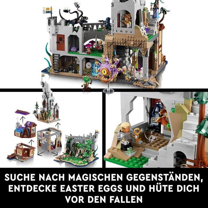 LEGO Ideas Dungeons & Dragons: The Saga of the Red Dragon, Set de construcție pentru adulți, Idei de cadouri Dungeons and Dragons pentru fani, Set de construcție Fantasy, Activitate creativă 21348 Seturi de constructie Besuche den LEGO-Store