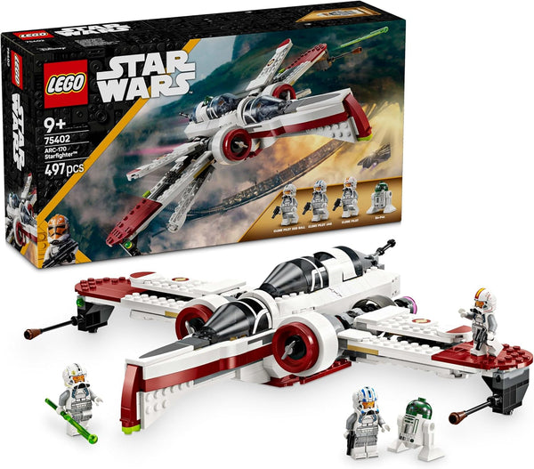 Jucărie LEGO Star Wars 75402 ARC-170 Starfighter cu 4 minifigurine, inclusiv pilot clonă și droid R4-P44, piesă de colecție, cadou pentru fanii Răzbunării Sith și băieți și fete cu vârsta de peste 9 ani Seturi de constructie Besuche den LEGO-Store Titlu implicit