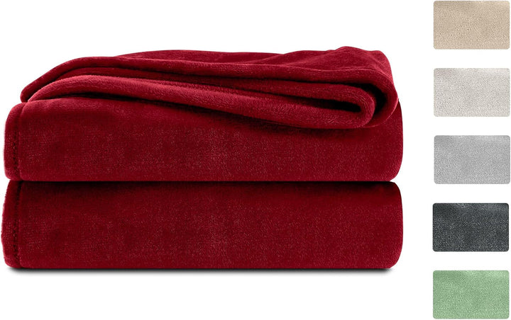Komfortec pătură pufoasă, pătură confortabilă, pătură fleece, certificată Oeko-Tex, super moale, 150X200 Cm, 260 G/M², bej Paturi si Cuverturi Besuche den Komfortec-Store Bordeaux Burgundia 220 X 240 Cm