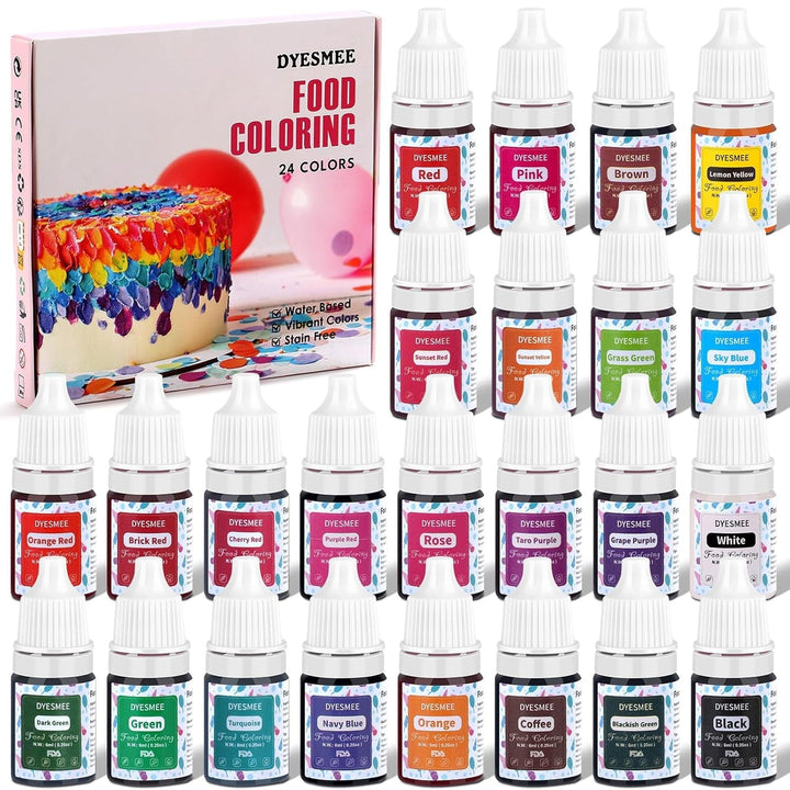 Set 12 coloranti alimentari lichizi, 12 x 6 ml Coloranti Alimentari Naty Shop 24 x 6 ml