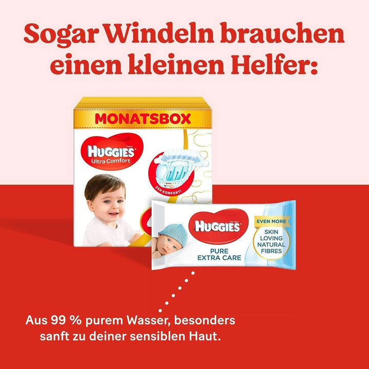 Scutece pentru bebelusi Huggies Ultra Comfort, marimea 3 (4-9 kg), 168 bucati Mama si Copilul Naty Shop